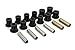 Daystar, Ford F250/350 Polyurethane Frame Shackle Bushings 2" I.D. Spring, fits 1980 to 1998 4WD, KF02025BK, Made in America