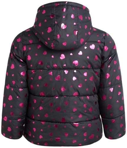 Image of Pink Platinum Girls Snowsuit 2-Piece Insulated Hooded Jacket & Bib