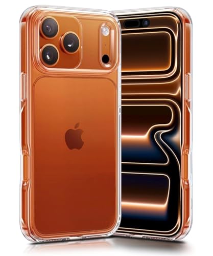 Image of WOW IMAGINE Transparent Back Cover Case for iPhone 17 Pro | Raised Bumps for Full Device & Camera Protection Shockproof TPU Silicone Back Case Mobile Cover - Transparent