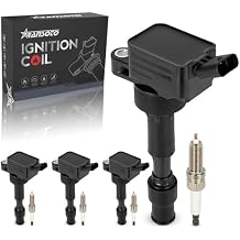 RANSOTO UF816 Ignition Coil Pack & Double Iridium Spark Plug Compatible with 2016-2021 Hyundai Elantra Kona Sonata Veloster Kia Forte Optima Soul 2.0L Replaces 93175 Set of 4
