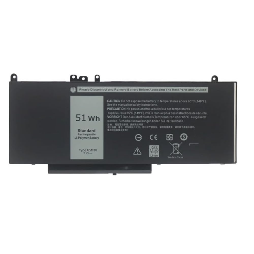 Batteria 7.4V 51Wh G5M10 Per Dell Latitude E5450 E5470 E5550 E5570 – Compatibile 0WYJC2 8V5GX R9XM9