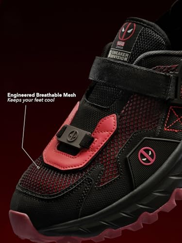 Image of The Souled Store Rovers: Men and Boys Low Top Streetwear Fashion Trainer Engineered Breathable Mesh Rugged Chunky Sole Velcro Strap Closure Lightweight Mules
