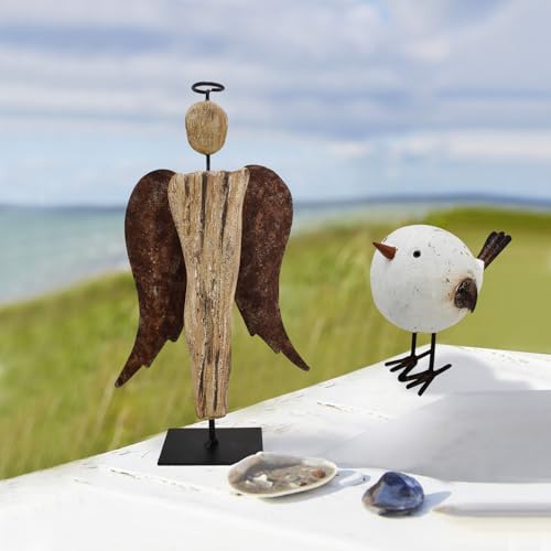 K-KILIPES-825-H-Wooden-Angel-Statue-Primitive-Farmhouse-Decor-Wood-and-Metal-Angel-Figurine-Tabletop-Ornament-Hand-Carved-Angel-Sculpture-Home-Decor-2 K KILIPES 825 H Wooden Angel Statue Primitive Farmhouse Decor Wood and Metal Angel Figurine Tabletop Ornament Hand Carved Angel Sculpture Home Decor 2
