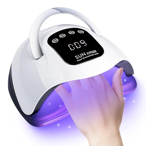 Lampe à ongles LED 280 W à 66 perles de séchage et 4 minuteurs sur écran LCD X19