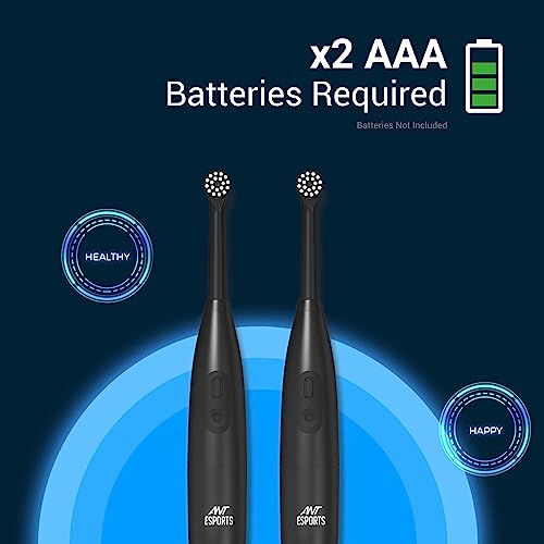 Ant Esports Alpha 360 Oscillation Electric Toothbrush with 2 Brush Heads, Sonic Toothbrushes 28,000 VPM, IPX7, Ergonomic Designs, last long for... - Image 2