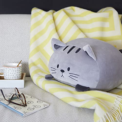 Balvi Coussin Kitty Couleur Gris Très Doux et Mou Polyester