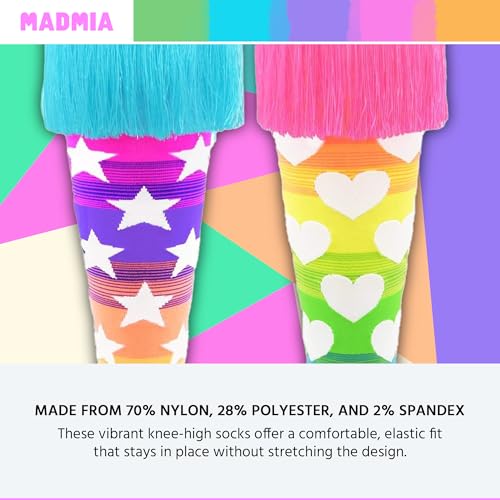 Image of MADMIA Let's Dance Socks, Beautiful Knee-High Dance Socks With Custom Made Tassels At The Top!