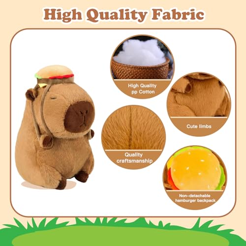 RLOMUTE Schlägerkopfhüllen Golf Headcover schlägerhauben Golf putterhaube Driver lustiges Geschenk für Frauen männer Golfer golfschläger-holzkopfhauben für Airway/hybrid(F.H) - Capybara