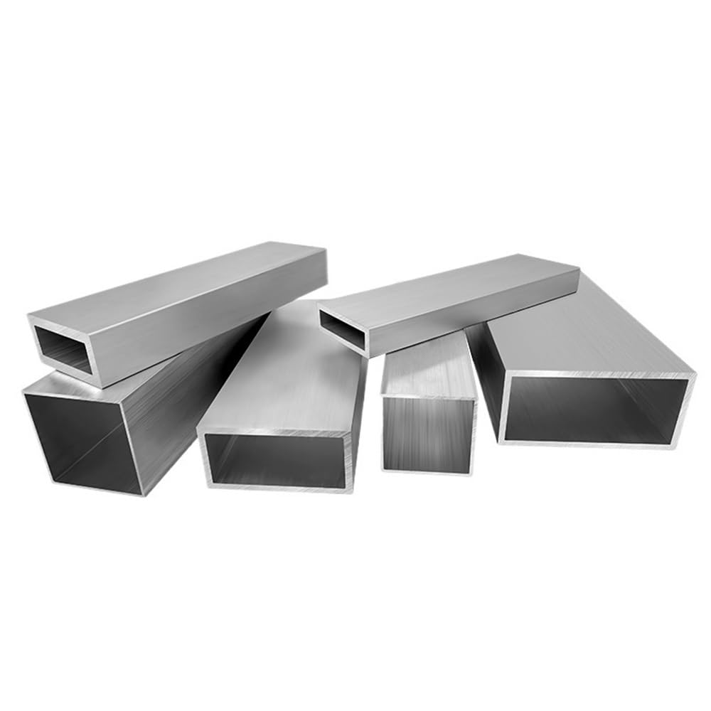1–3 mm Vierkantrohr aus 6061-Aluminiumlegierung, Länge 500 mm, flaches Hohlstab-Metall-Al-Profil for Möbelteile, 1 Stück(10X30X2MM)