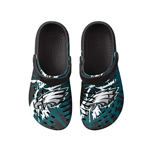 Image of FOCO Mens NFL Team Logo Tie-dye Garden Water Sandals Shoes Slipper Clogs with Strap