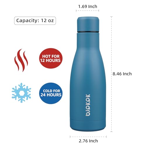 Image of BJPKPK 12 oz Small Mini Water Bottle, Insulated Stainless Steel Flask
