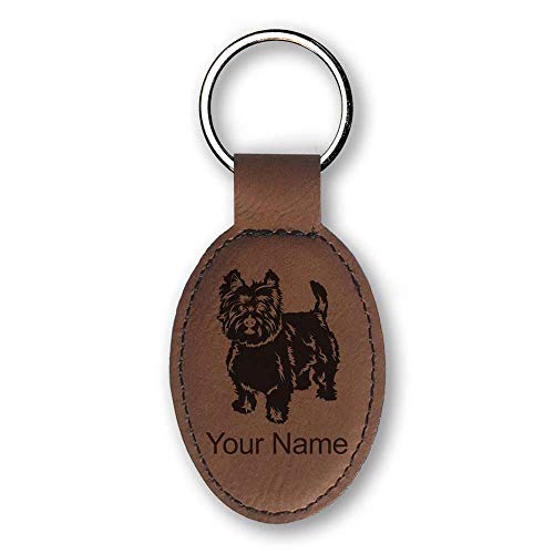 LaserGram Oval Keychain, West Highland Terrier Dog, Personalized Engraving Included (Dark Brown) LaserGram Oval Keychain, West Highland Terrier Dog, Personalized Engraving Included (Dark Brown)