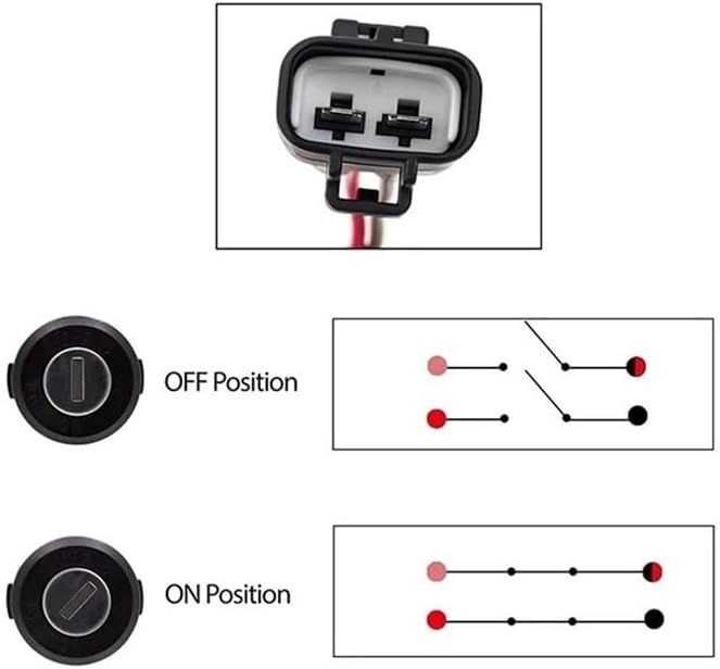 Motorcycle Ignition Key Switch Door Lock for YFM400 YFM400F YFM400FB 0345-003