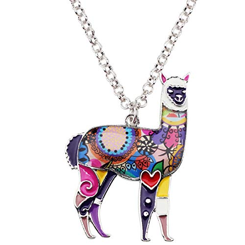 Collier alpaga émaillé un bijou tendre qui donne le sourire
