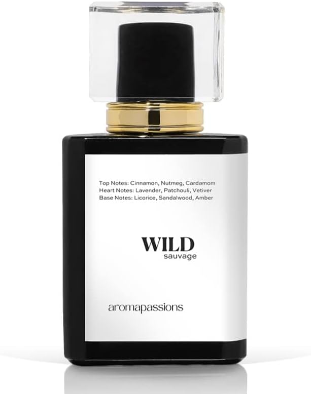 WILD | Inspired by Sauvage Elixir | Pheromone Perfume Cologne for Men | Long Lasting Dupe Clone Essential Oil Fragrance | De Hombre | Cheap Perfume (50 ml / 1.7 Fl Oz)
