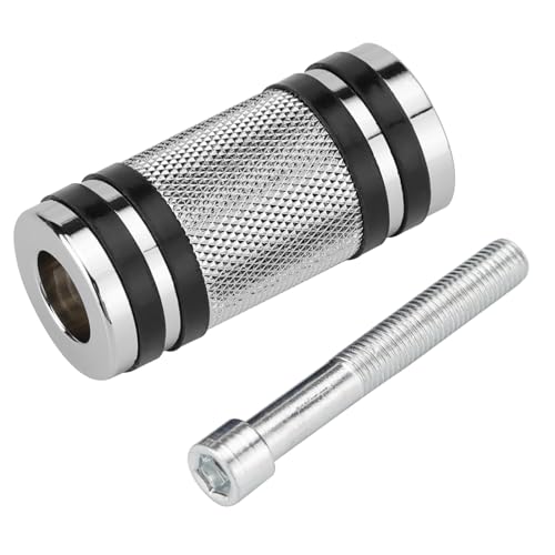 VG MOTO Motorcycle Shifter Peg Gear Shift Lever CNC Billet Foot Pegs Replacement for Harley Davidson Touring Softail Dyna Sportster Street Glide Road (Chrome-B,1pcs)