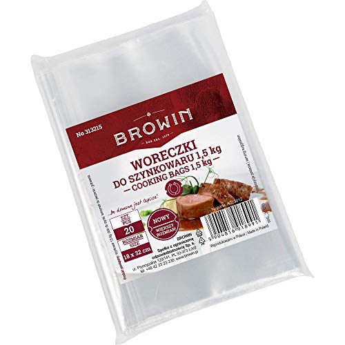Browin Die Beutel für den Schinkenkocher, Edelstahl, Transparent, für 1.5kg Fleisch Cover
