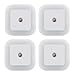 Smart Sensor Night Lights LED Motion Plug-in Light Dusk to Dawn Auto Turn on/off,Daylight Cool White Lighting for Bedroom Hallway Lamp,4Pack