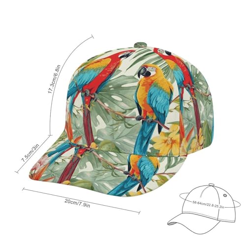 Gorra de béisbol tropical ajustable unisex miniatura 2
