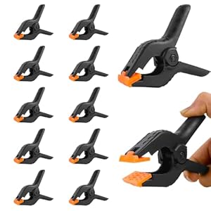Aumayco 10 Stück Spring Clamps Kunststoffklemmen