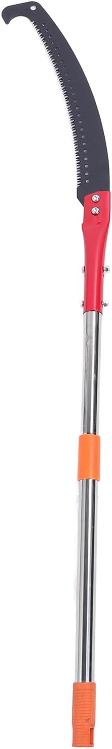 CHICIRIS Tree Pole Pruner, 142.1in Stainless Steel Extendable Manual Pole Saw with Adjustable Length and Canvas Bag, for Trimming High Branches in Gardens and Lawns