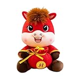 Ausgestopftes Pferdetier - Plüschpferdespielzeug, Weiche Cartoon-Maskottchenpuppe | 2026...