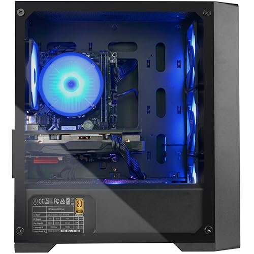 Blackout Computers Gaming Desktop PC Computer Intel Core i7 AMD Radeon RX 580 8G GDDR5 16GB RAM 1TB NVME SSD Windows 10 Pro WiFi Bluetooth 5.0 VR Ready RGB Fans x4 の商品画像 2