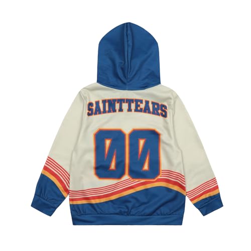 Saint Tears Boys Casual Hoodies Jersey Hoodie Pullover Letter Print Y2K Hooded Vintage Sweatshirt for Kids (2-7 Years)2