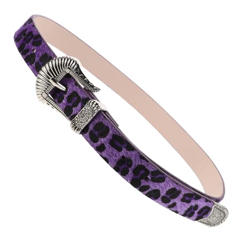 BESPORTBLE Leopard Print Wide Waist Belt for Women Vintage Western Retro Style with Buckle Elegant Accessories for