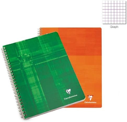 Clairefontaine Classic Wirebound Assorted Graph 8 1/2 x 11 3/4 Notebook - C8139
