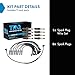 TRQ Spark Plug Kit 9 Piece Iridium Spark Plugs Compatible with 1992-1995 Dodge B150 B250 B350 D150 D250 Dakota Ramcharger W150 W250 1993 D350 W350 1994-1995 Ram 1500 2500 3500 B1500 B2500 B3500
