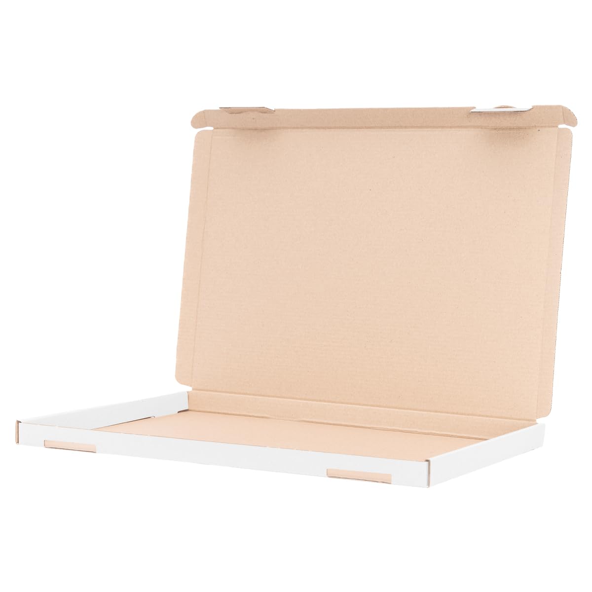 verpacking 300 Scatole fustellate bianche | scatole per spedizioni ultra piatte | 35 x 25 x 2 cm - GB 2 | formato A4 / B4