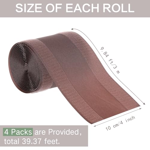 Image of WILLBOND Carpet Cord Cover Cable Protector Floor Cover Cable Protector Management Only for Commercial Office Carpet(39.37 ft,Brown)
