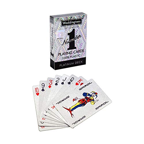 Waddingtons Number 1 Spielkarten Platinum Edition - Platinum Deck Spielkarten - Klassische Kartenspiel für Poker - 1+ Spieler ab 4+ Jahren - Englisch – Bild 6