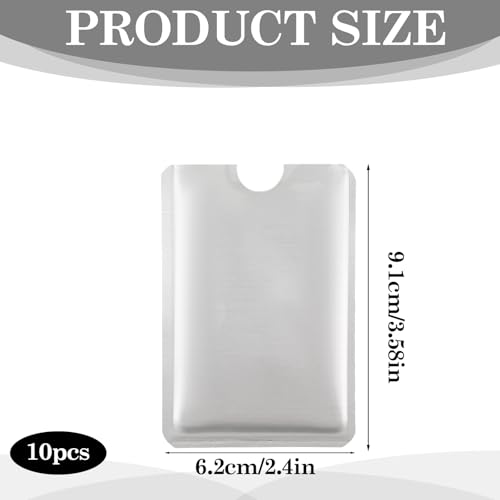 10pcs RFID Blocking Card Holder Credit Card Protector Sleeves Identity Card Protectors Effectively Protect Your Credit Debit Cards2