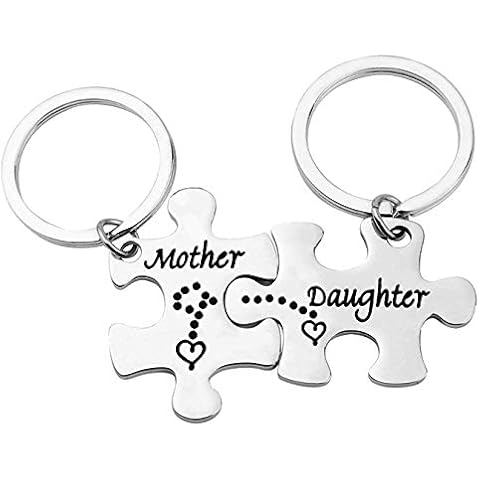 Huwujiu Mum and Daughter Gifts Mothers Day Gifts Mum and Daughter Matching Keyring Set Christmas Birthday Gift Mum Keyring Gifts from Daughter Cover