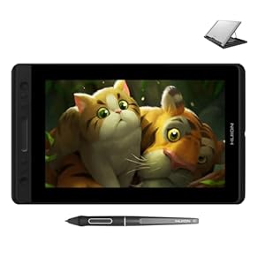 HUION KAMVAS Pro 13 Graphics Drawing Monitor with Stand, Full-Laminated Anti-Glare Screen Battery-Free Stylus 8192 Pen Pressure – 13.3 Inch Pen Tablet Display for Linux, Windows and Mac