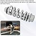 QKYS 2PCS M10x1.25 Exhaust Manifold Bolts, Exhaust Flange Bolts, Muffler Repair Kit with Springs, for Automotive Exhaust Manifold Gasket Reduce Vibration Car Accessories Universal for Most Cars