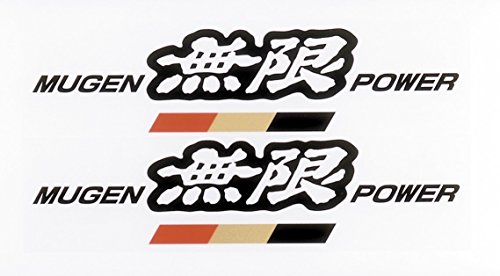 (MUGEN |Q)  POWERXebJ[A L (ubN) 115(c)×220()mm^Cv MUGEN POWER STICKER A L 90000-YZ5 -CV61-BK