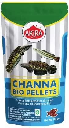 Akira Akira Channa-BIO PELLETS 100gm. Pouch Fish 0.1 kg Dry,Protein 35%,Adult, New Born, Senior, Young Fish Food (for Carnivorous Fish) (B0BN5KBH5D) Amazon Price History, Amazon Price Tracker