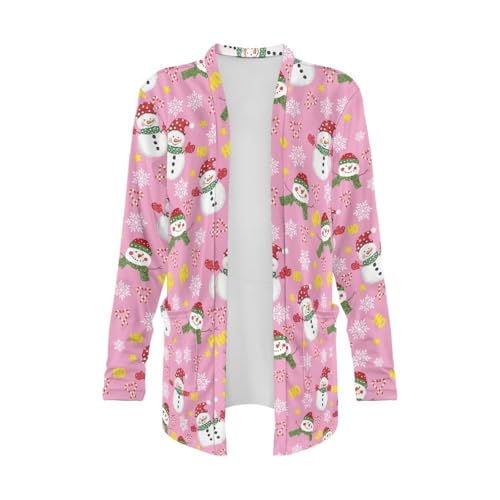 Image of Women's Open Front Cardigan Long Sleeve Loose Sweater Lightweight Soft Cardigan Jackets
