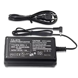 CA-570 Power Adapter Charger for Canon ZR600 ZR65MC ZR700 Camera Power Supply Replacement