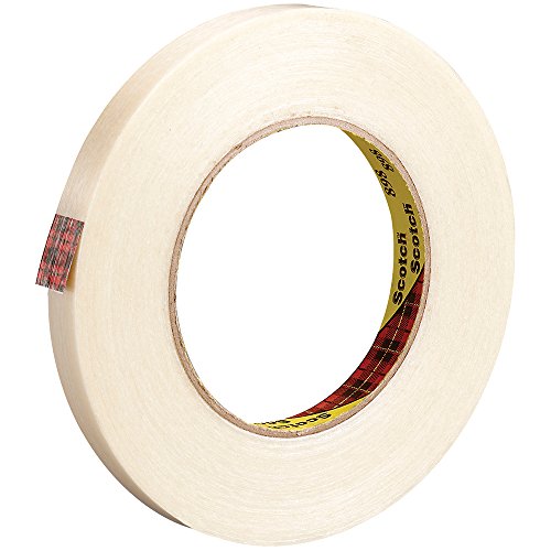 3M Scotch 898 Polypropylene Film Filament Tape, 380 lbs/in Tensile Strength, 60 yds Length x 1/2