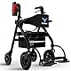 WALCORA 2 in 1 Rollstuhl Rollator Faltbar und Leicht mit Sitz – NEUHEIT 2025 – Gehhilfe für Senioren Outdoor & Indoor Wohnung – Klappbar Gummireifen Leichtgewicht Gehwagen Walker Wheelchair Kaufen