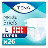 Tena Adjustable Incontinence Briefs, Super Absorbency, Large Waist, 26 Count