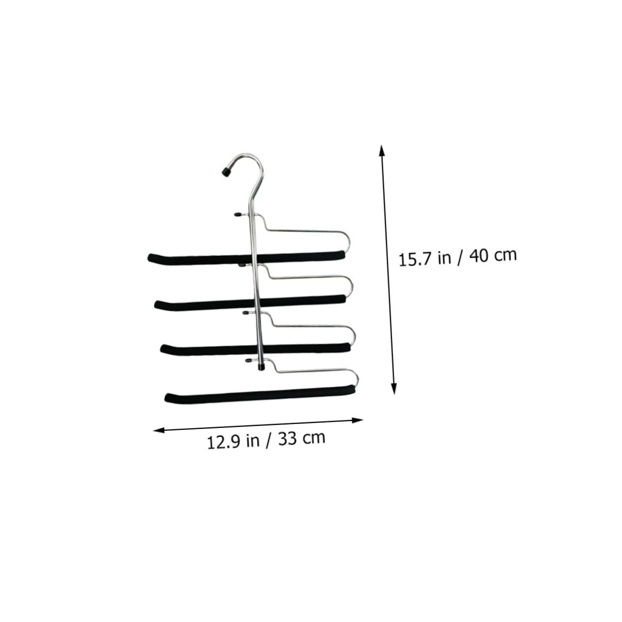 HOOTNEE 2pcs Coat Hanger Clothes Drying Hanger Clothing Hanger Fold Down Hangers for Jeans Coat Rack Hanger Windproof Clothes Hanger Clothes Drying Rack Pants Clothes Hanger Chrome