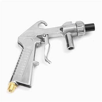 Generic 7Pcs/Set Abrasive Air Sand Blasting Gun Kit 1 Ceramic Nozzle 1 Steel Nozzle 1 Sand Suction Pipe Industrial Sandblaster Gun