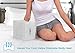 Abco Tech Memory Foam Knee Pillow with Cooling Gel - Knee Wedge Pillow, Leg Pillow for Side Sleepers, Pregnancy, Spine Alignment, Pain Relief - Pillow for Between Knees While Sleeping + Washable Cover