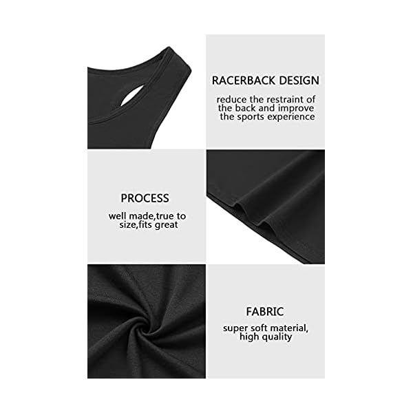 Rosyline-Tank-Tops-for-Women-with-Shelf-Bra-Racerback-Workout-Yoga-Tops-Undershirts-for-Women Rosyline Tank Tops for Women with Shelf Bra Racerback Workout Yoga Tops Undershirts for Women Black/Navy Blue/Wine Red M