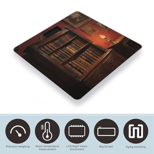 Báscula Digital de Baño con Pantalla LCD y Plataforma de Vidrio Templado miniatura 3